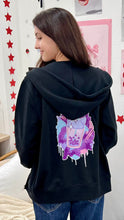 Lade das Bild in den Galerie-Viewer, AVAS BUBBLE TEA EXPLOSION COSY HOODIE JACKE DARK