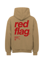 Lade das Bild in den Galerie-Viewer, Red Flag Oversized Hoodie