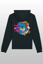 Lade das Bild in den Galerie-Viewer, Space Weltkugel Kids Hoodie black
