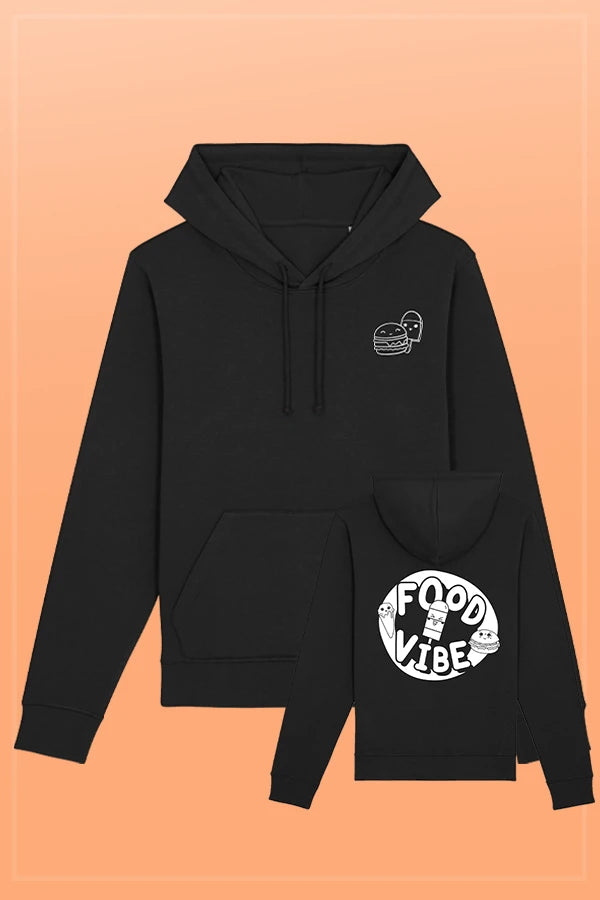 Food Vibe Hoodie black