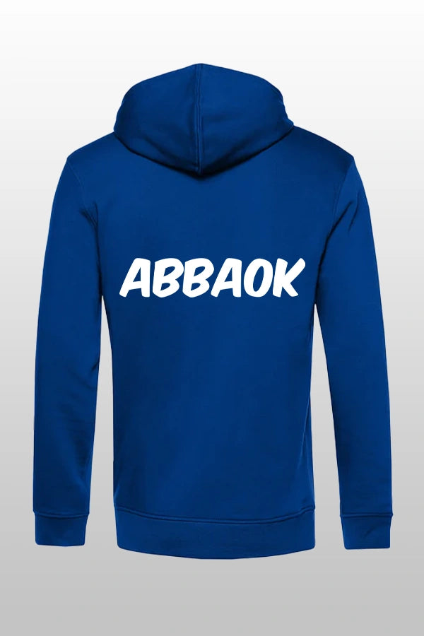 Abbaok Schriftzug Hoodie Blau Duo