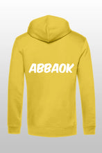 Lade das Bild in den Galerie-Viewer, Abbaok Schriftzug Hoodie Gelb Duo
