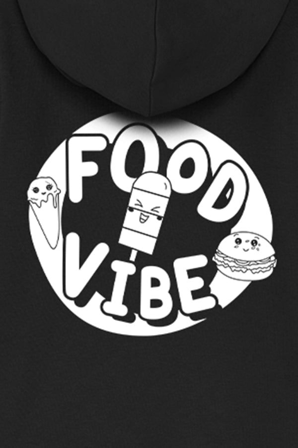 Food Vibe Hoodie Kids black