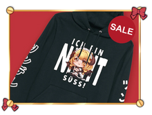 Lade das Bild in den Galerie-Viewer, JINJA ‘ICH BIN NICHT SÜß!‘ HOODIE BLACK
