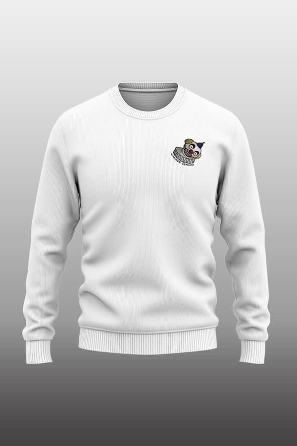 Horrorclown Sweater weiß