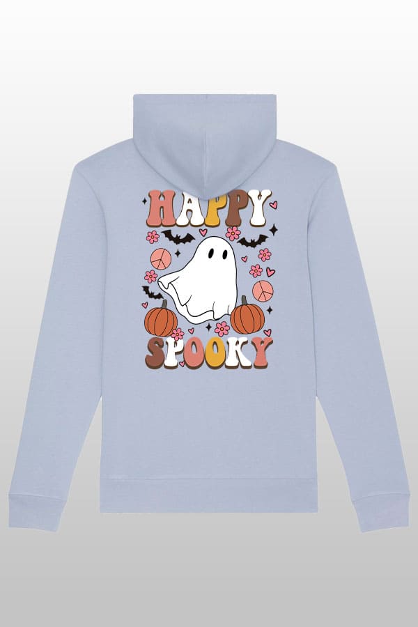 Happy spooky Hoodie blue HEY ISI SALE