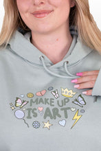 Lade das Bild in den Galerie-Viewer, MAKEUP IS ART Hoodie mint
