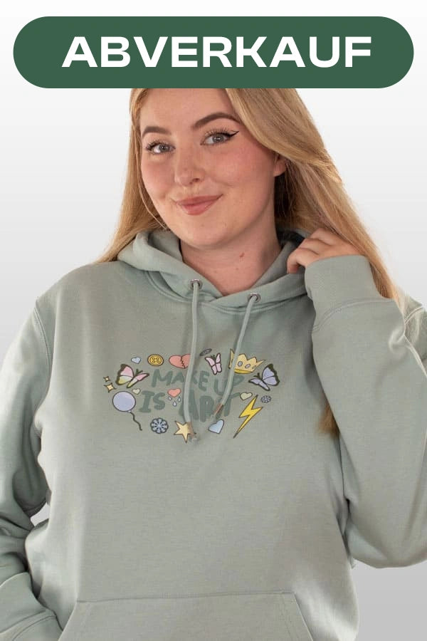 MAKEUP IS ART Hoodie mint