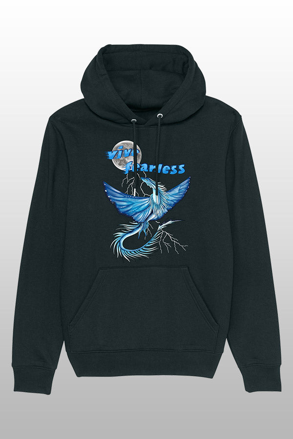 Mohi__07 Vive fearless blue Hoodie schwarz