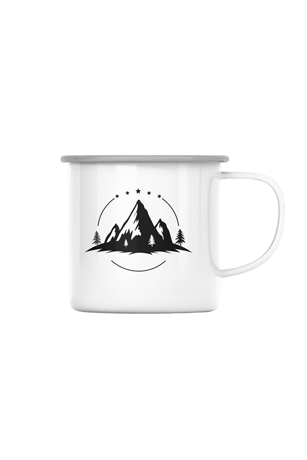 Mountain Emaille Tasse