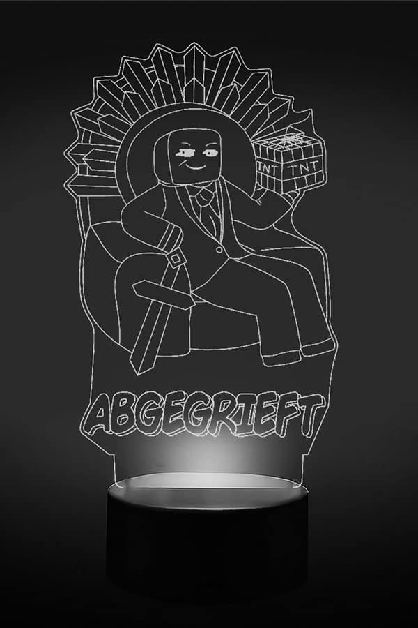 Abge Thron 3D LED Lampe