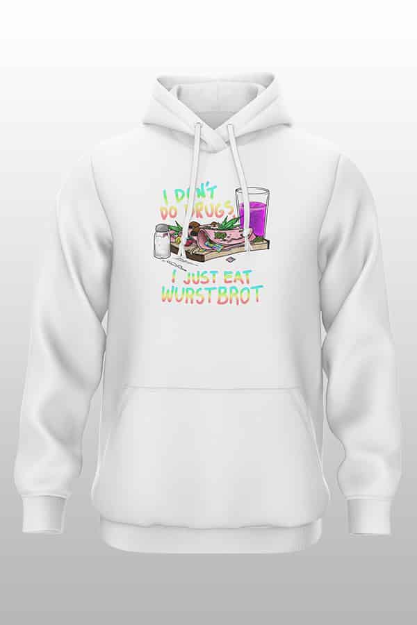 Openmind Wurstbrot Hoodie weiß