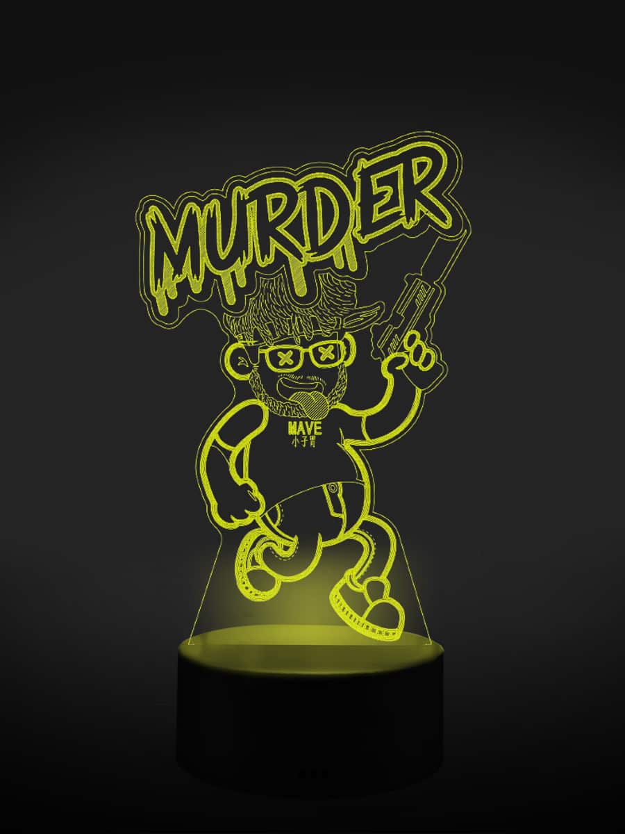 Murder LED 3D Lampe