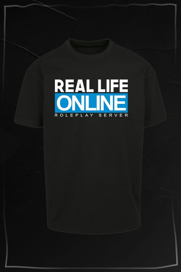 Real Life Online Roleplay Server Oversize Shirt black