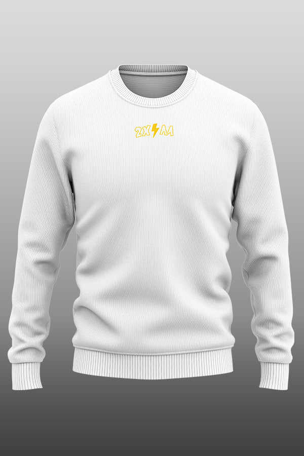 2xAA Sweatshirt white